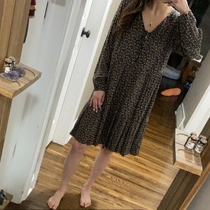 Floral Long-sleeve dress